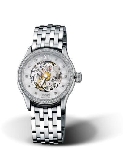 Oris Artelier Skeleton 31 Diamonds Stainless Steel - Diamond / Bracelet