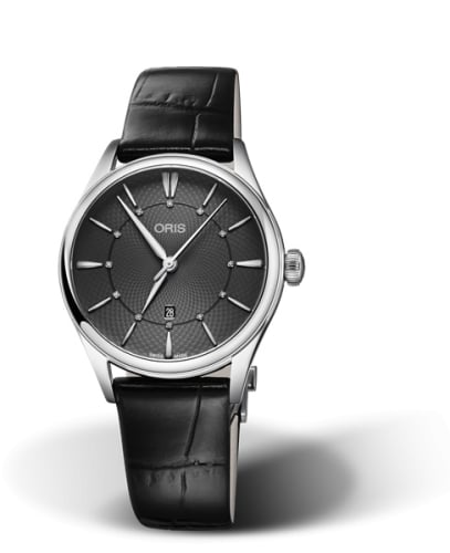 Oris Artelier Date Diamonds 33 Stainless Steel / Grey