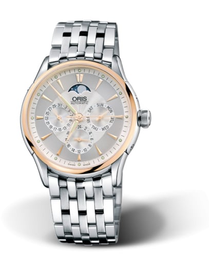 Oris Artelier Complication 40 Stainless Steel - Rose Gold / Silver / Bracelet