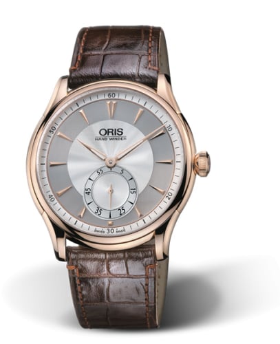 Oris Artelier Hand Winding Small Second 40 Rose Gold / Silver