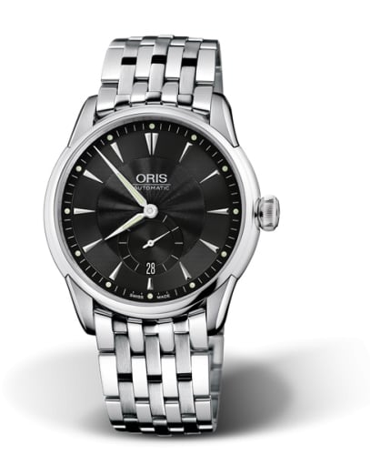 Oris Artelier Small Second Date 40 Stainless Steel / Black / Bracelet