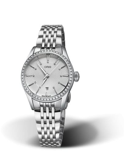 Oris Artelier Date Diamonds 28 Stainless Steel - Diamond / Silver / Bracelet