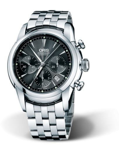 Oris Artelier Chronograph 44.5 Stainless Steel / Black / Bracelet