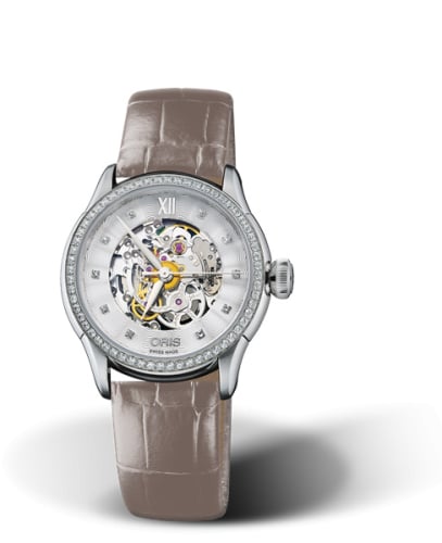 Oris Artelier Skeleton 31 Diamonds Stainless Steel - Diamond