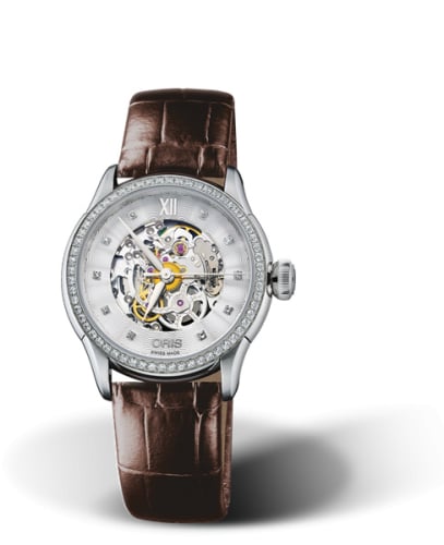 Oris Artelier Skeleton 31 Diamonds Stainless Steel - Diamond