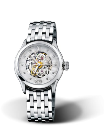 Oris Artelier Skeleton 31 Diamonds Stainless Steel