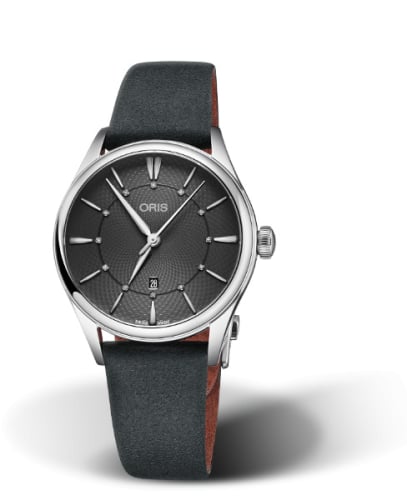 Oris Artelier Date Diamonds 33 Stainless Steel / Grey