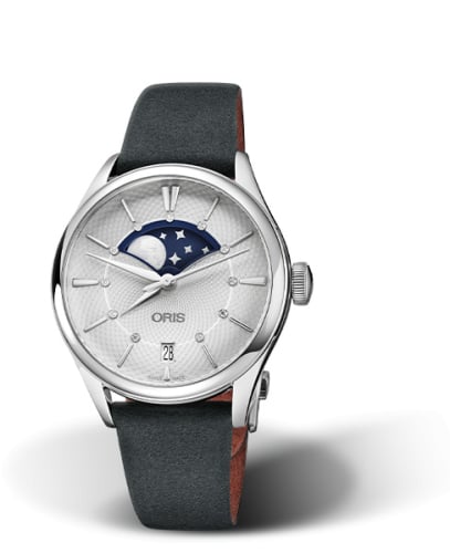 Oris Artelier Grande Lune Date 36 Stainless Steel / Silver