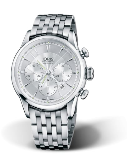 Oris Artelier Chronograph 43.5 Stainless Steel / Silver / Bracelet