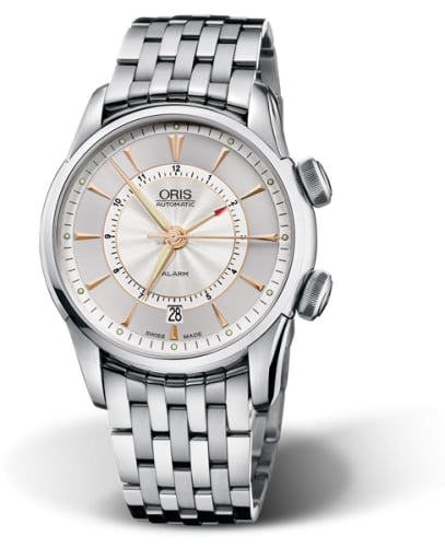 Oris Artelier Alarm Stainless Steel / Silver / Bracelet