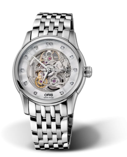 Oris Artelier Skeleton 40.5 Diamonds Stainless Steel / Bracelet
