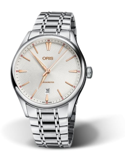 Oris Artelier Chronometer Date 40 Stainless Steel / Silver / Bracelet