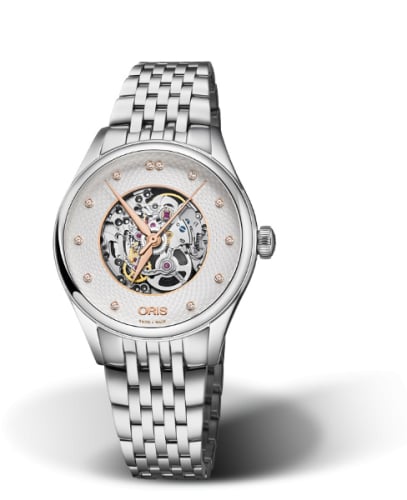 Oris Artelier Skeleton 33 Diamonds Stainless Steel