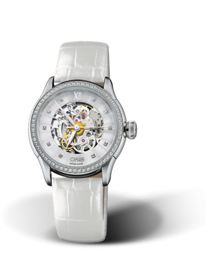 Oris Artelier Skeleton 31 Diamonds Stainless Steel - Diamond