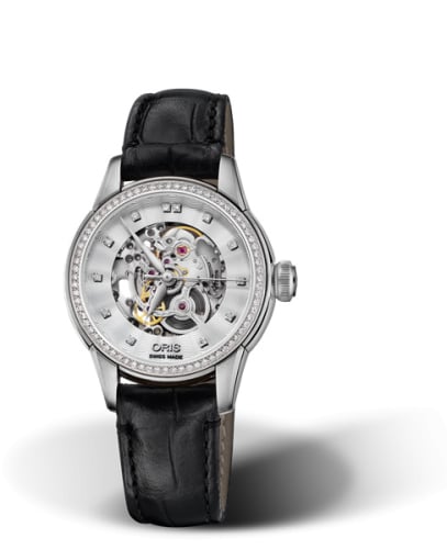 Oris Artelier Skeleton 31 Diamonds Stainless Steel - Diamond