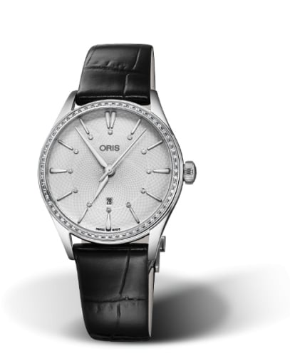 Oris Artelier Date Diamonds 33 Stainless Steel - Diamond / Silver