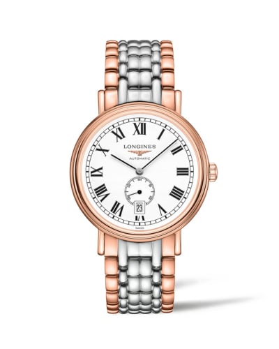 Longines Presence 40 Small Seconds PVD Red / White - Roman / Bracelet