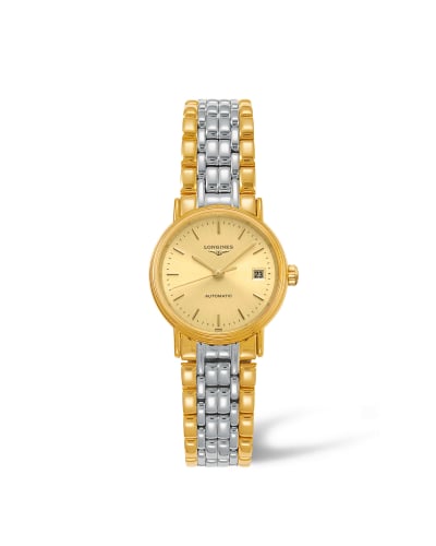 Longines Presence 25.5 Automatic PVD Gold / Champagne / Bracelet