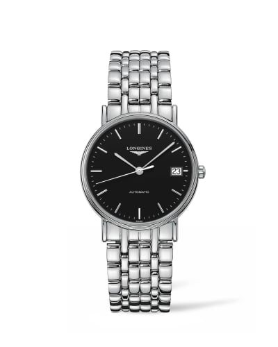Longines Presence Automatic 34.5mm Stainless Steel / Black / Bracelet