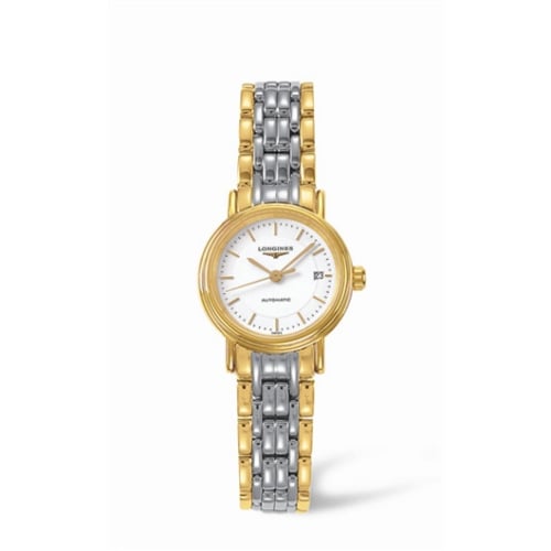 Longines Presence 25.5 Automatic Yellow Stick Bracelet Two Tone