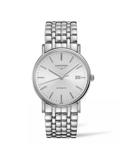 Longines Presence 38.5 Automatic Stainless Steel / Silver / Bracelet