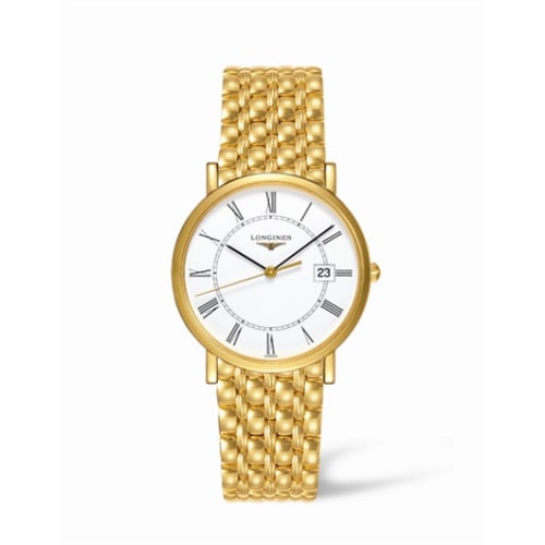 Longines Presence 34 Quartz Gold