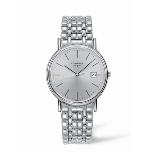Longines Presence 38.5 Quartz Stainless Steel / Silver / Bracelet