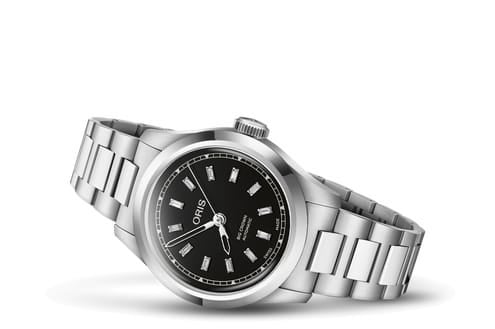 Oris Big Crown Diamonds 34 Stainless Steel / Black / Bracelet