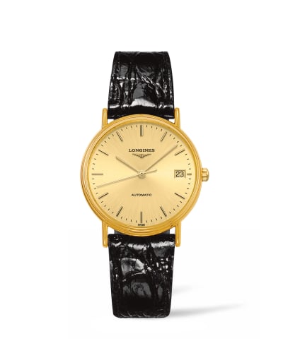 Longines Presence Automatic 34.5mm Stainless Steel / PVD Gold / Champagne