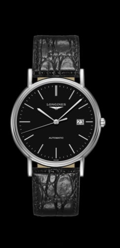 Longines Presence 38.5 Automatic Stainless Steel / Black / Strap