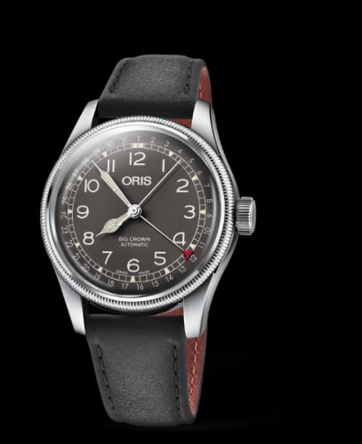 Oris Big Crown Pointer Date 40 Stainless Steel / Black / Strap