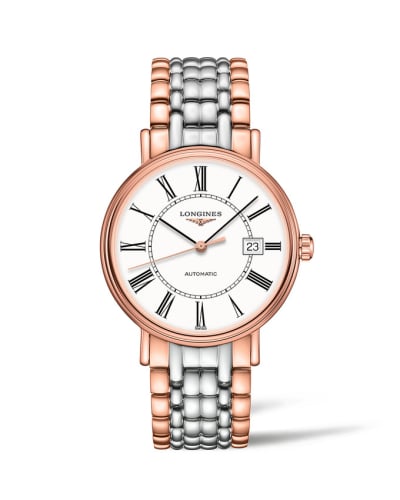Longines Presence 40 Automatic PVD Red / White - Roman / Bracelet