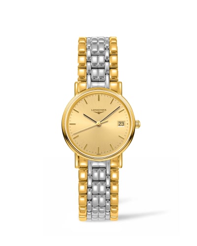 Longines Presence Quartz 30mm PVD Gold / Champagne / Bracelet