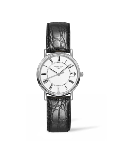 Longines Presence Quartz 30mm Stainless Steel / White - Roman