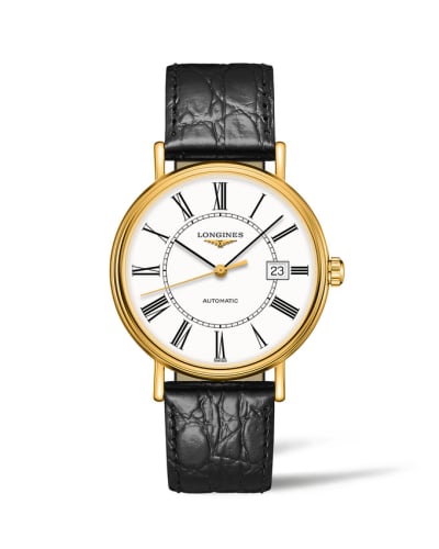 Longines Presence 40 Automatic PVD Gold / White - Roman