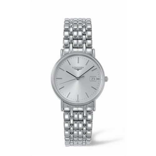 Longines Presence 33 Quartz Stainless Steel Silver Bracelet