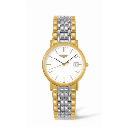 Longines Presence 33 Quartz Yellow White Bracelet