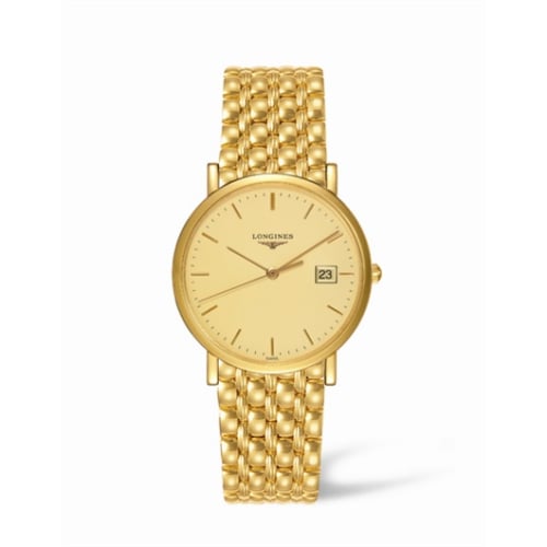 Longines Presence 34 Quartz Gold
