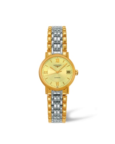 Longines Presence 25.5 Automatic PVD Gold / Champagne - Mixed / Bracelet