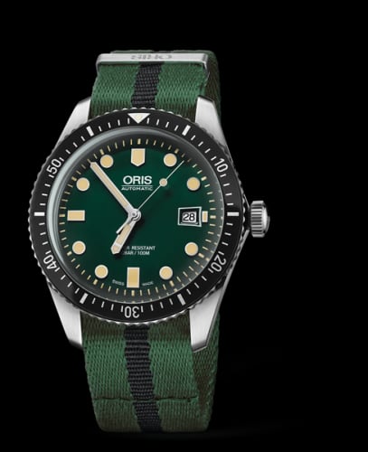 Oris Divers Sixty-Five 42 Stainless Steel / Green / NATO