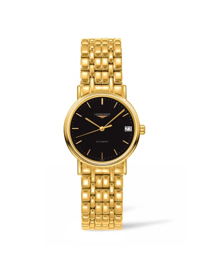 Longines Presence Automatic 30 PVD Gold / Black / Bracelet