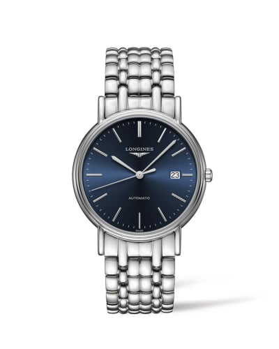Longines Presence 38.5 Automatic Stainless Steel / Blue / Bracelet