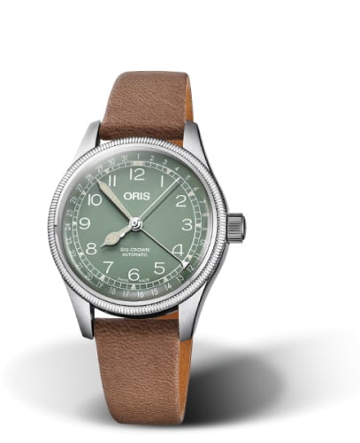 Oris Big Crown Pointer Date 36 Stainless Steel / Green
