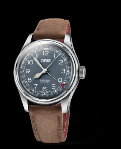 Oris Big Crown Pointer Date 40 Stainless Steel / Blue / Strap