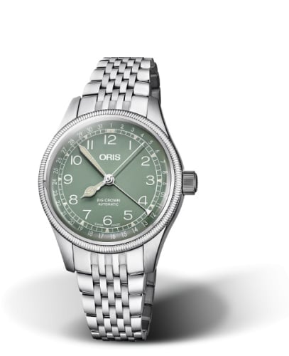 Oris Big Crown Pointer Date 36 Stainless Steel / Green / Bracelet