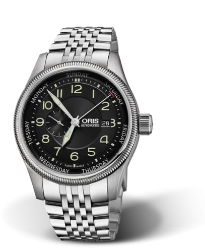 Oris Big Crown Small Second Pointer Day Stainless Steel / Black / Bracelet