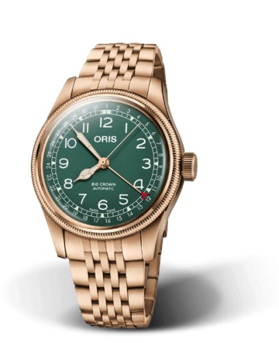 Oris Big Crown Original Pointer Date 40 Bronze / Green / Bracelet
