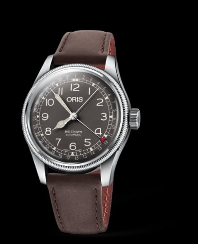 Oris Big Crown Pointer Date 40 Stainless Steel / Black / Strap