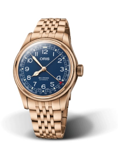 Oris Big Crown Original Pointer Date 40 Bronze / Blue / Bracelet