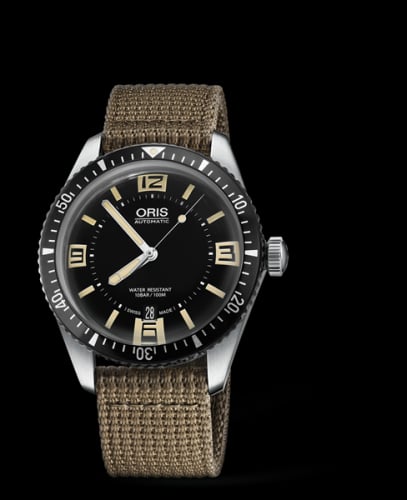Oris Divers Sixty-Five 40 Stainless Steel / Black / Textile